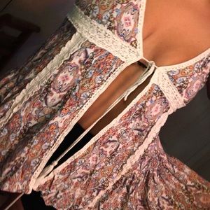 Bohemian style tie on wrap